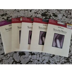Worthington Lot of 5 Sensible Sheers Pantyhose Control Top Super Shaper Vintage